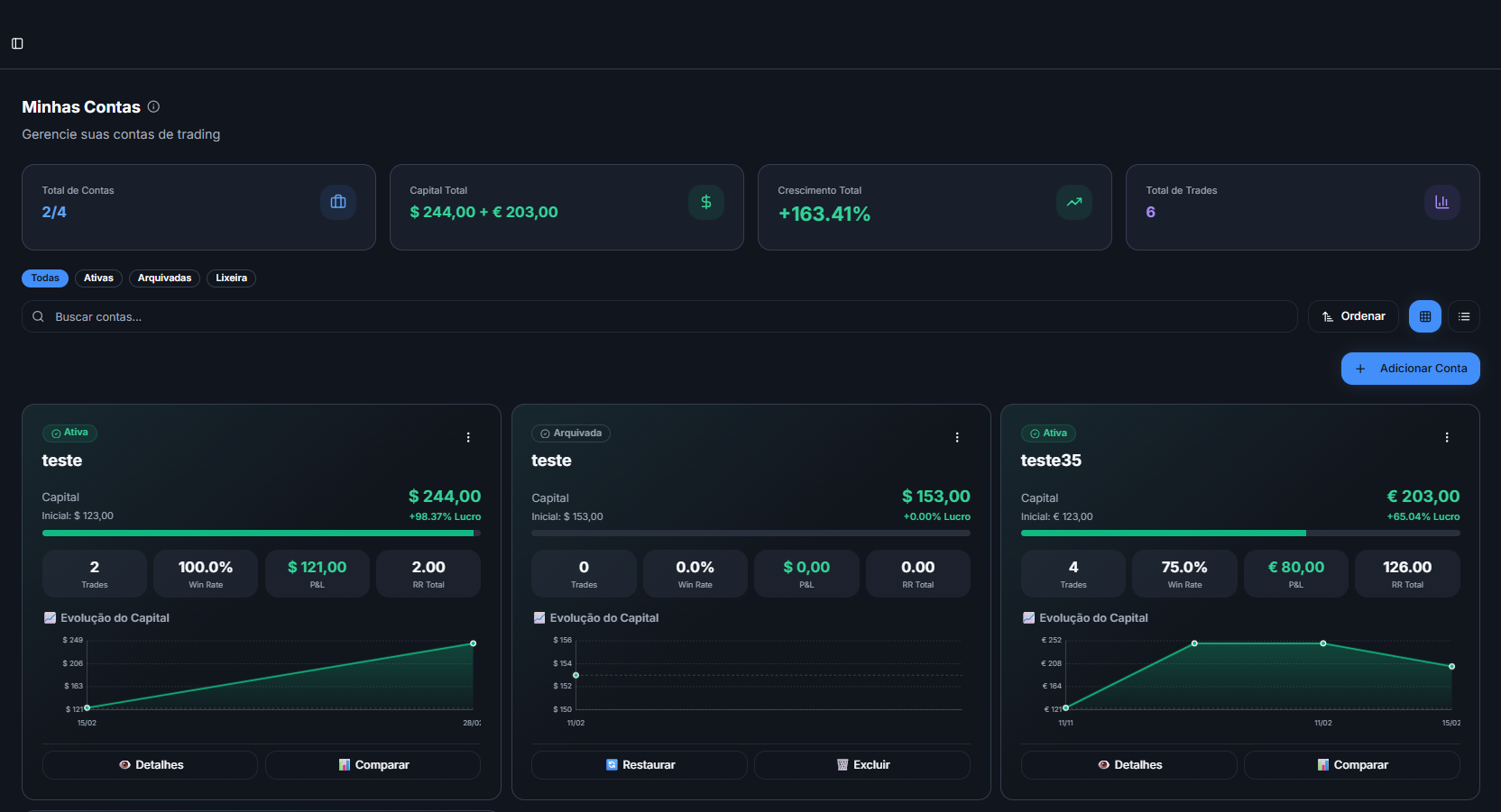 Gerenciamento de Contas EquityFlow
